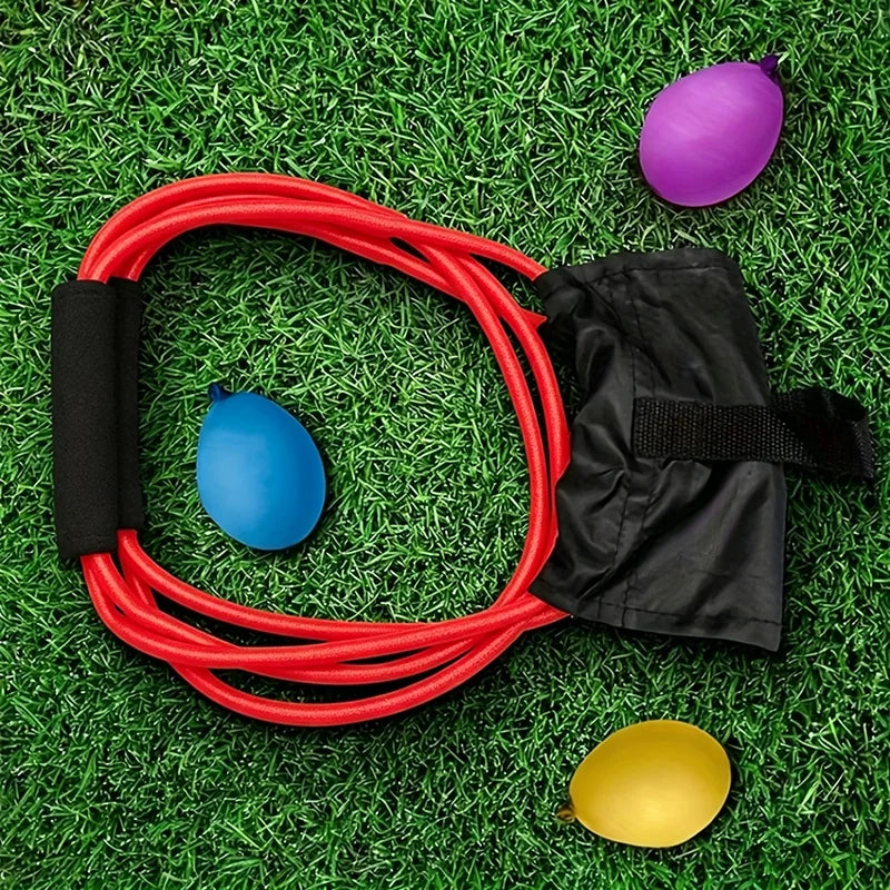 Water Balloon Launcher/Slingshot/Gun Water Balloon Ejector/Slingshot Outdoor Party Water Sport, 3-Person/2-Person Outdoor Water Balloon Launcher with Several Balloon Bags Included