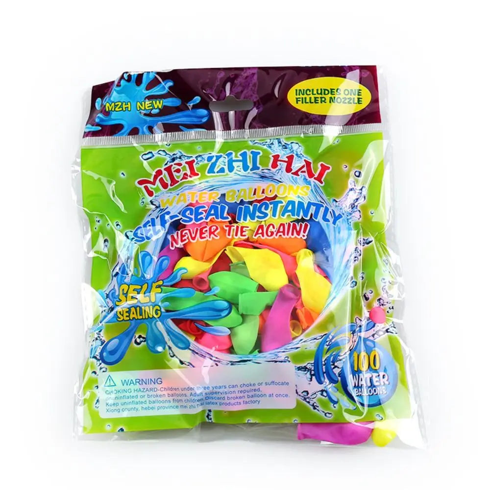 Plastic Water Balloon Pump Outdoor Toy Balloons Automatic knotting Sand Pool Water Toys Portable Outdoor Fun