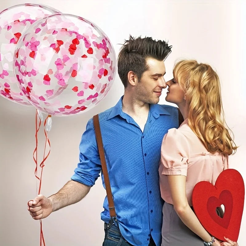 6pcs 30-Inch Transparent Bobo Balloons Fillable Clear Bubble Balloon for Wedding Birthday Party Decoration Air Helium Ballon