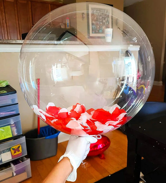 10pcs Bobo Balloons 10/20/24/36inch Clear Balloons for Birthday Wedding Decorations Helium Balloons