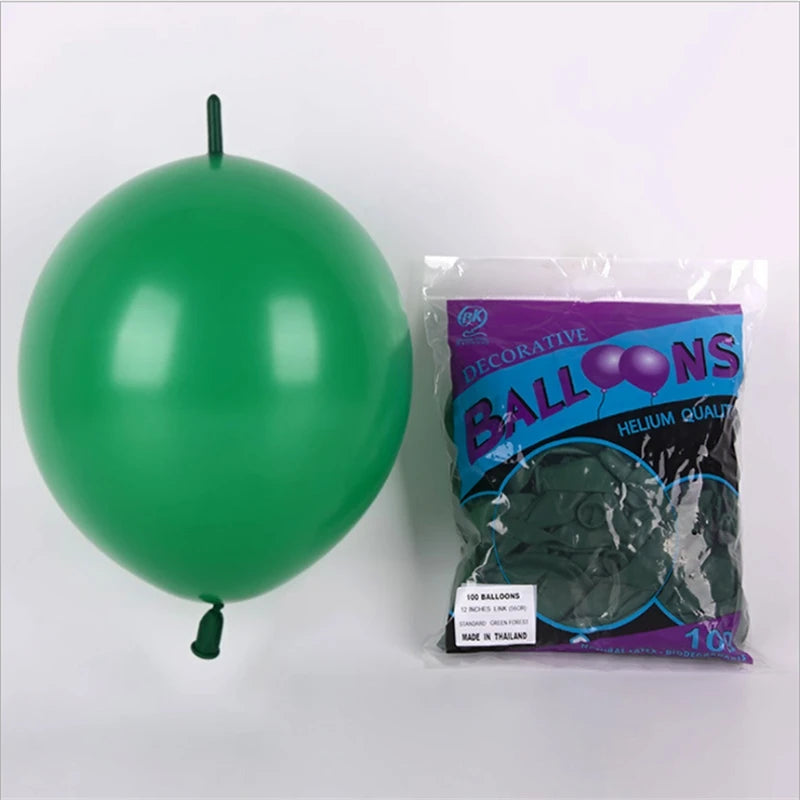 Large 12-inch Tail Balloon Anniversary Wedding Birthday Decoration Supplies Bar KTV Boys and Girls 10PCS