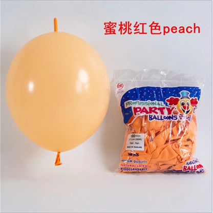Large 12-inch Tail Balloon Anniversary Wedding Birthday Decoration Supplies Bar KTV Boys and Girls 10PCS