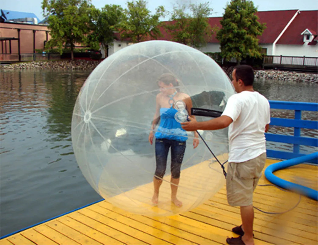 HIBADOU TPU Mateial 2m Dia Inflatable Water Walking Ball Water Balloon Zorb Ball For Sale