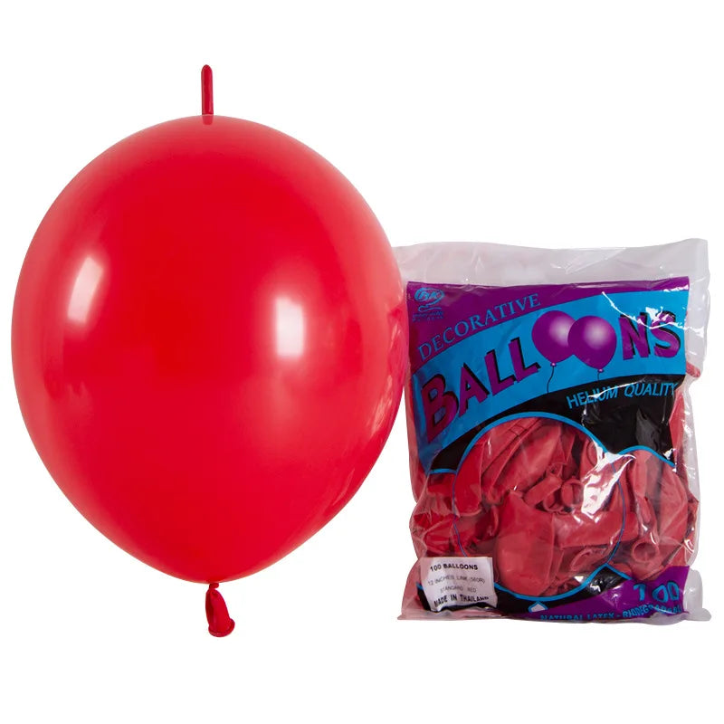 Large 12-inch Tail Balloon Anniversary Wedding Birthday Decoration Supplies Bar KTV Boys and Girls 10PCS