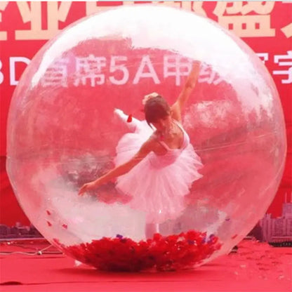 HIBADOU TPU Mateial 2m Dia Inflatable Water Walking Ball Water Balloon Zorb Ball For Sale
