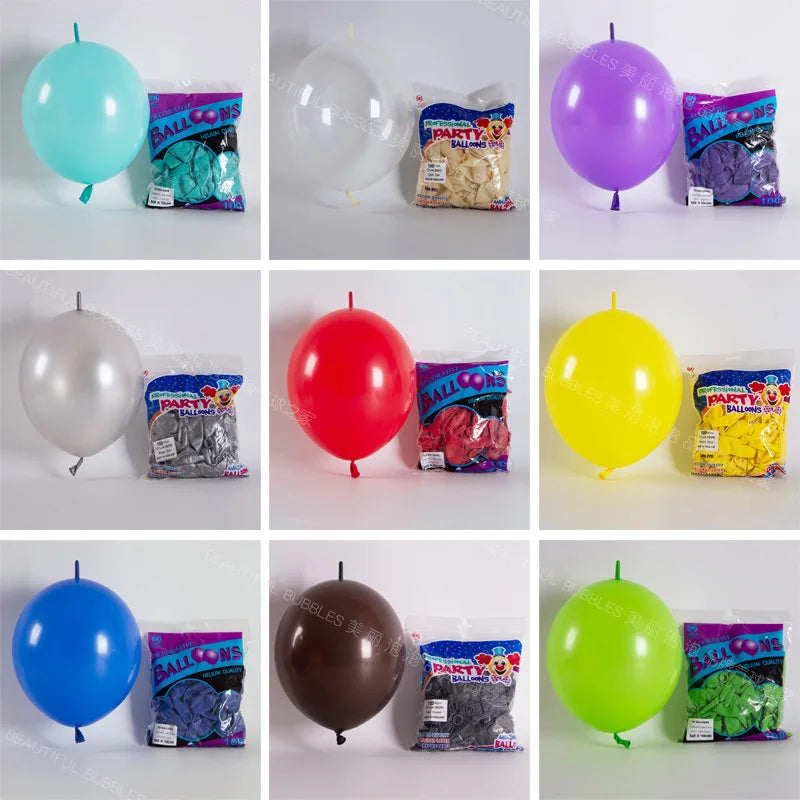 Large 12-inch Tail Balloon Anniversary Wedding Birthday Decoration Supplies Bar KTV Boys and Girls 10PCS