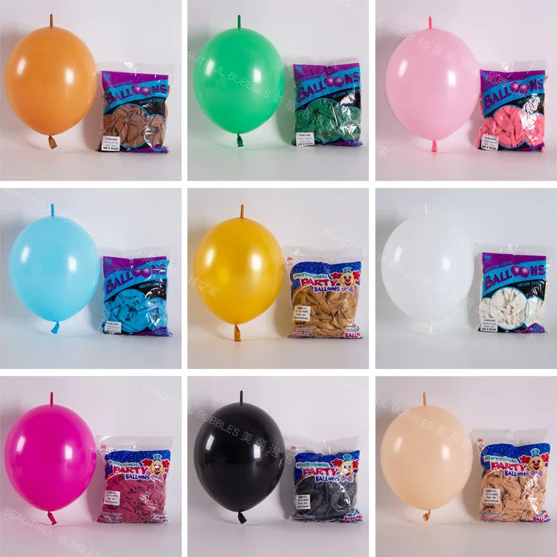Large 12-inch Tail Balloon Anniversary Wedding Birthday Decoration Supplies Bar KTV Boys and Girls 10PCS