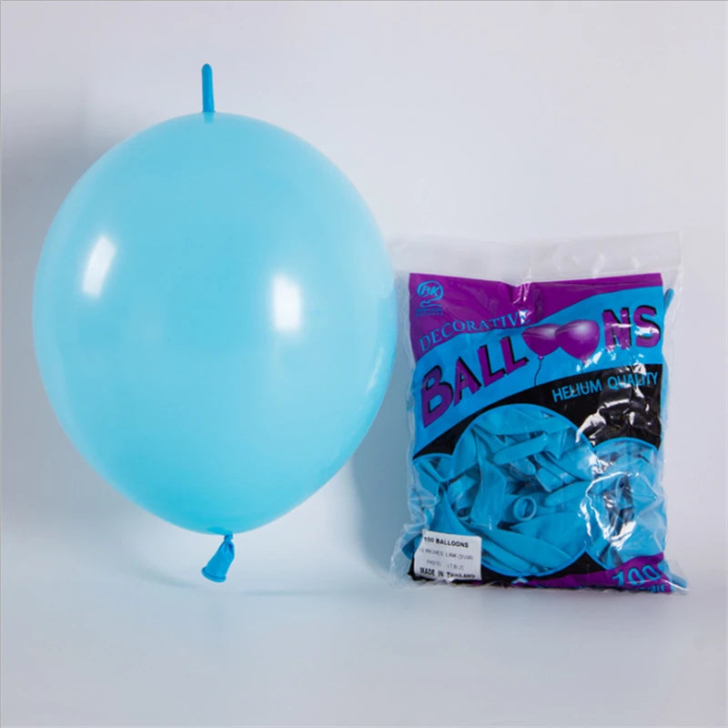 Large 12-inch Tail Balloon Anniversary Wedding Birthday Decoration Supplies Bar KTV Boys and Girls 10PCS