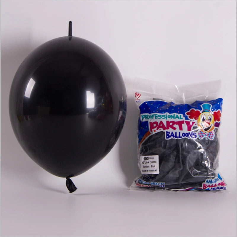 Large 12-inch Tail Balloon Anniversary Wedding Birthday Decoration Supplies Bar KTV Boys and Girls 10PCS