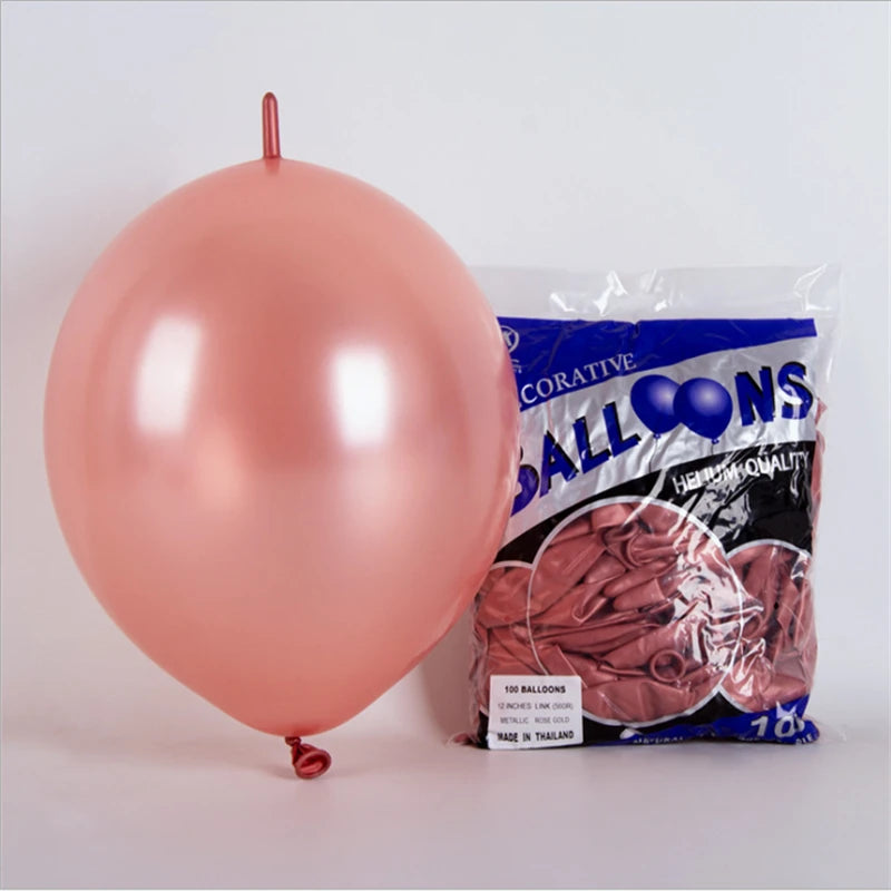 Large 12-inch Tail Balloon Anniversary Wedding Birthday Decoration Supplies Bar KTV Boys and Girls 10PCS
