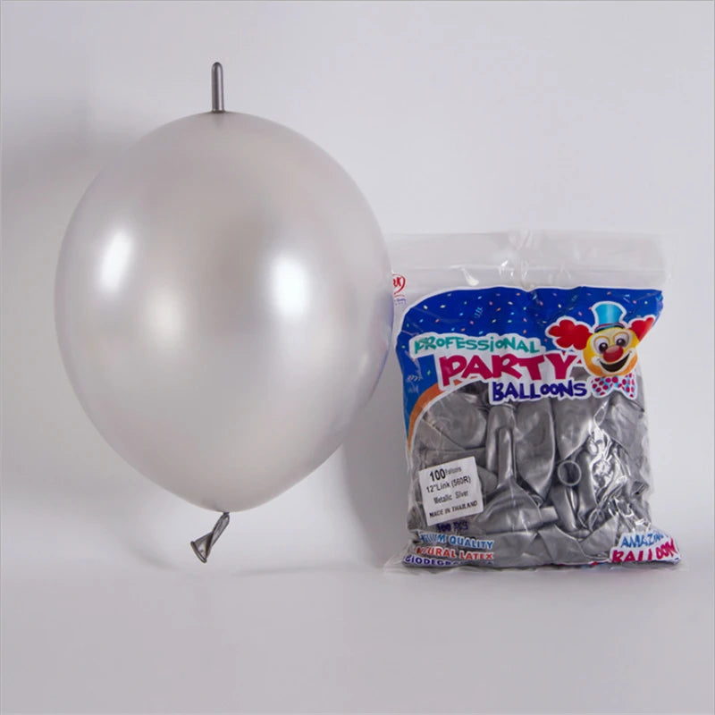 Large 12-inch Tail Balloon Anniversary Wedding Birthday Decoration Supplies Bar KTV Boys and Girls 10PCS