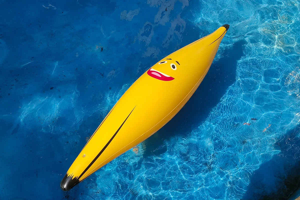 1.8-meter Inflatable Banana Summer Water Toy Swimming Pool Float Balloon Bar Atmosphere Props Happy Birthday Party Decoration