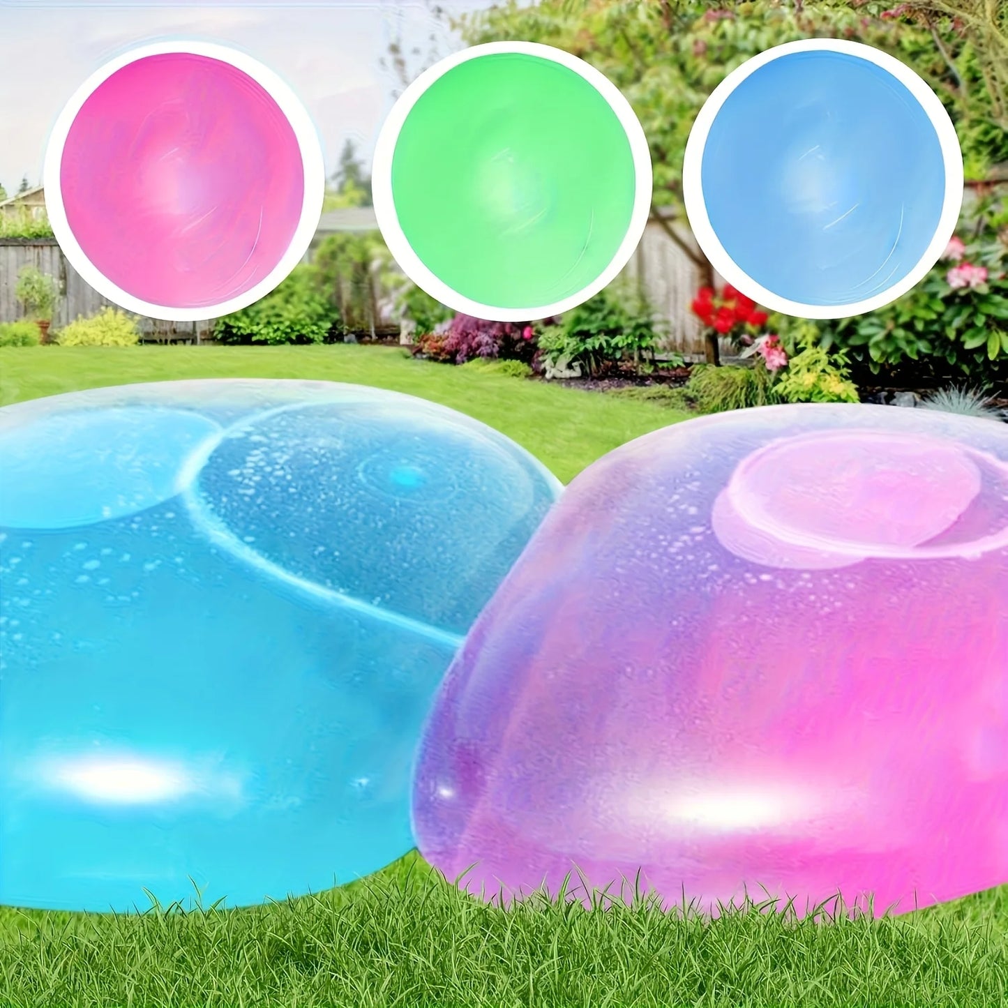 2026 Fun Summer Transparent Inflatable Ball Balloon Kids Children Outdoor Toys Soft Air Water Filled Bubble Ball Party Game Gift