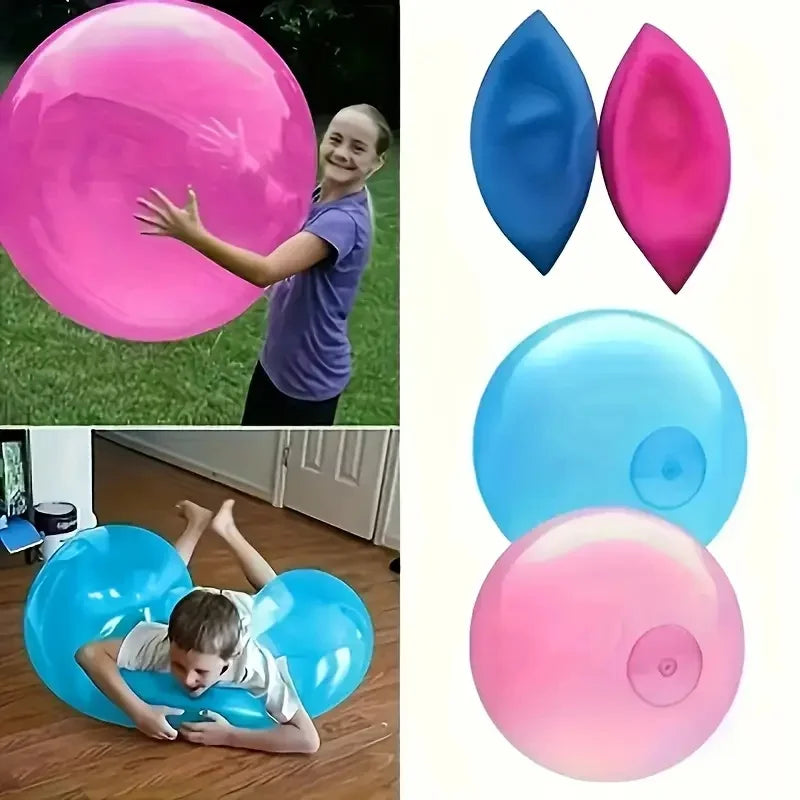 Fun Summer Transparent Inflatable Ball Balloon Kids Children Outdoor Toys Soft Air Water Filled Bubble Ball Party Game Gift
