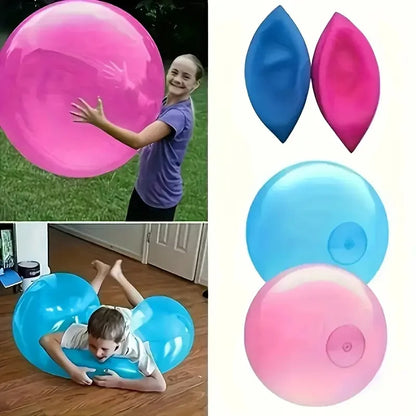 Fun Summer Transparent Inflatable Ball Balloon Kids Children Outdoor Toys Soft Air Water Filled Bubble Ball Party Game Gift