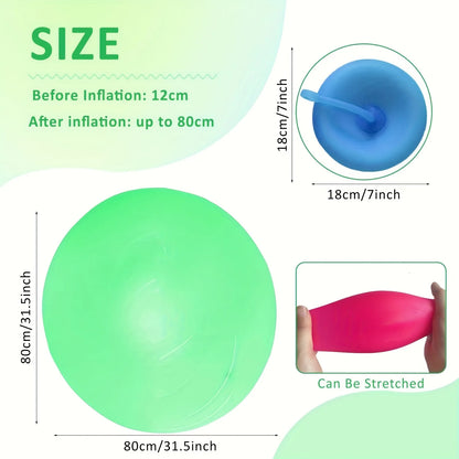 2026 Fun Summer Transparent Inflatable Ball Balloon Kids Children Outdoor Toys Soft Air Water Filled Bubble Ball Party Game Gift