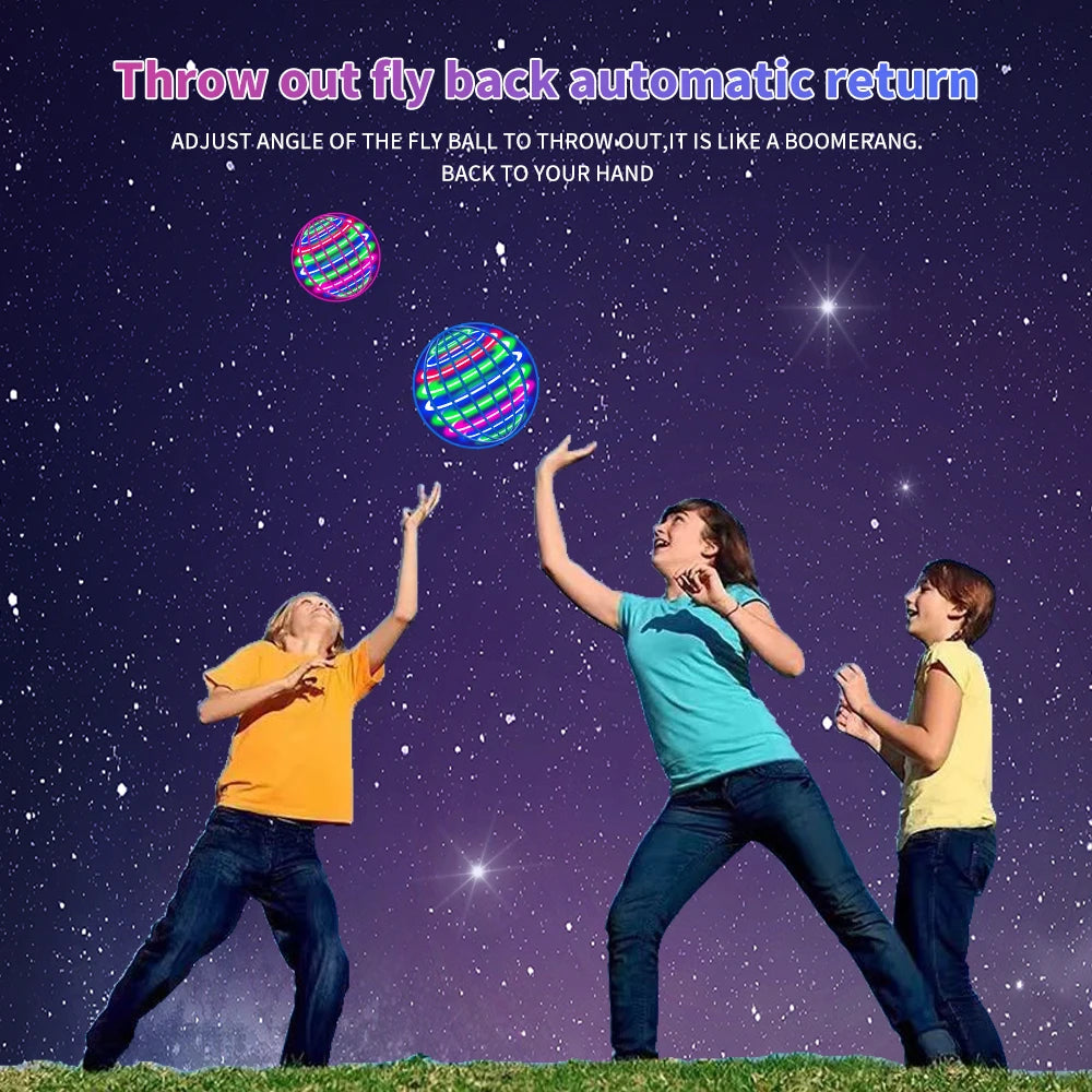 Fliegender Ball, automatischer Kreiselball, LED-blendende Lichter, schwebende Magie, Ventilator, UFO-Flugmaschine, Spielzeug, Geschenk, Spiel, Sportball