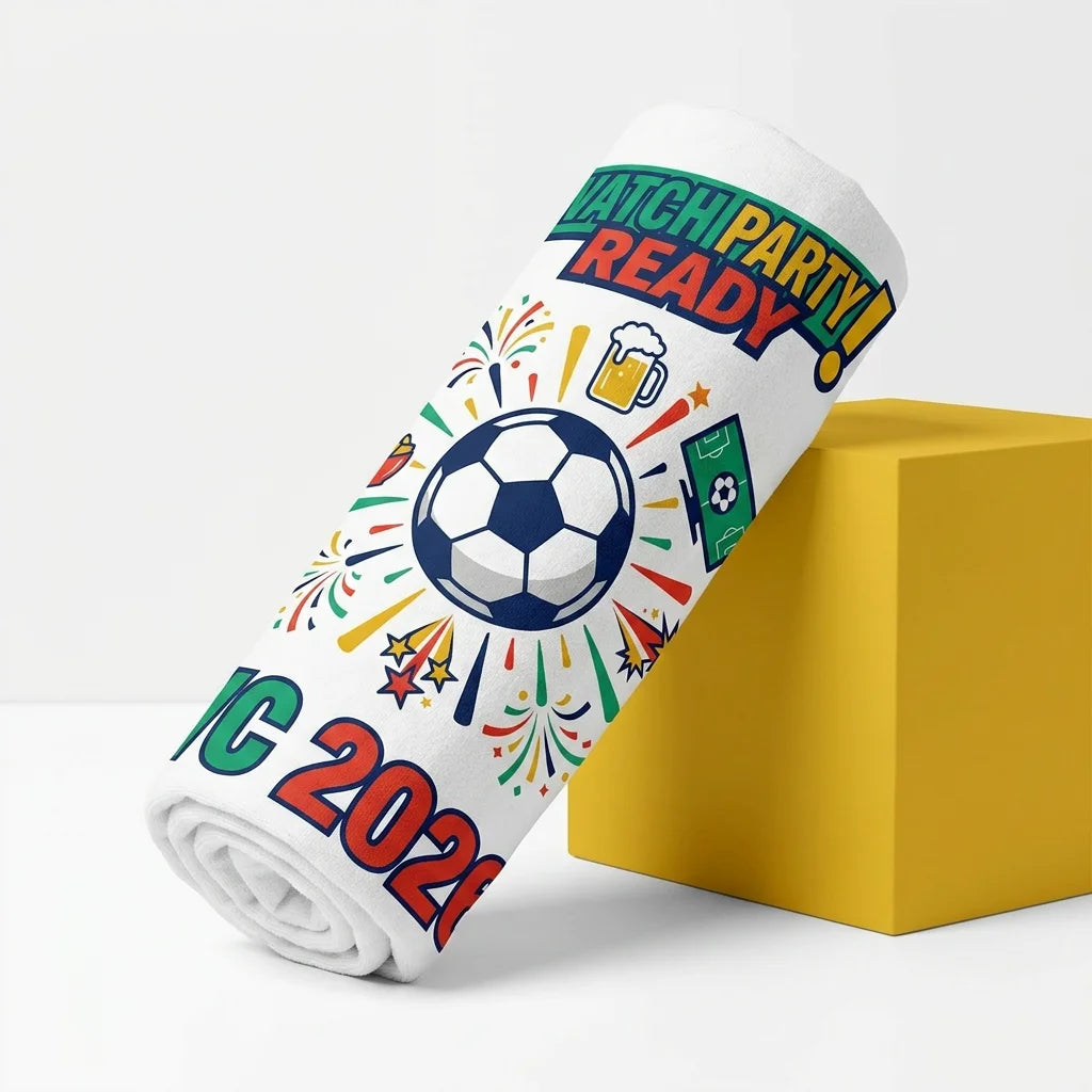 Funny Football themed beach towel, suitable for beach, swimming pool, vacation, unique holiday gift