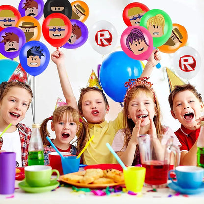 New Roblox Balloons Birthday Party Decoration Video Game 12inch Round Balloon Kids Happy Birthday Party Favors Gift Toys