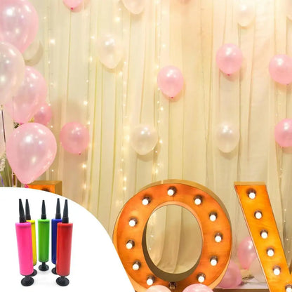 1PC Balloon Pump Balloon Inflator Hand Push Air Pump Wedding Birthday Party Kids Baby Shower Balloon Accessories Tools