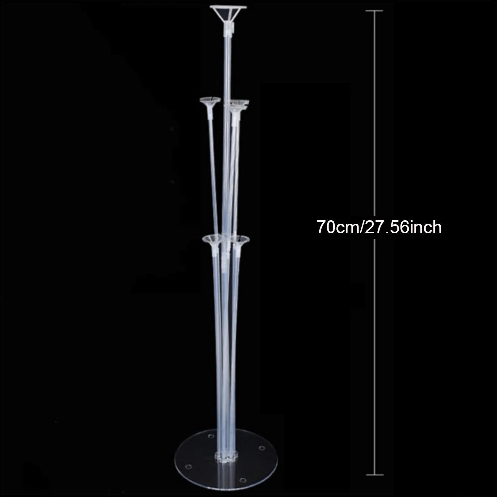 Runto 1set Birthday Balloon Stand Kit, Balloon Stand With Base And Pole For Wedding Birthday Party Decoration