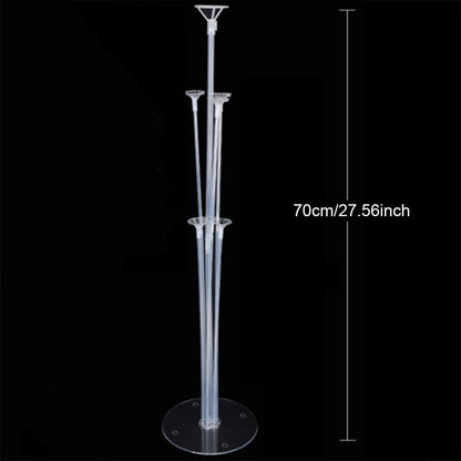Runto 1set Birthday Balloon Stand Kit, Balloon Stand With Base And Pole For Wedding Birthday Party Decoration