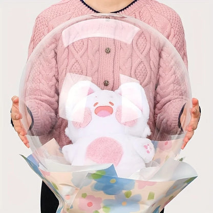 6pcs 30-Inch Transparent Bobo Balloons Fillable Clear Bubble Balloon for Wedding Birthday Party Decoration Air Helium Ballon
