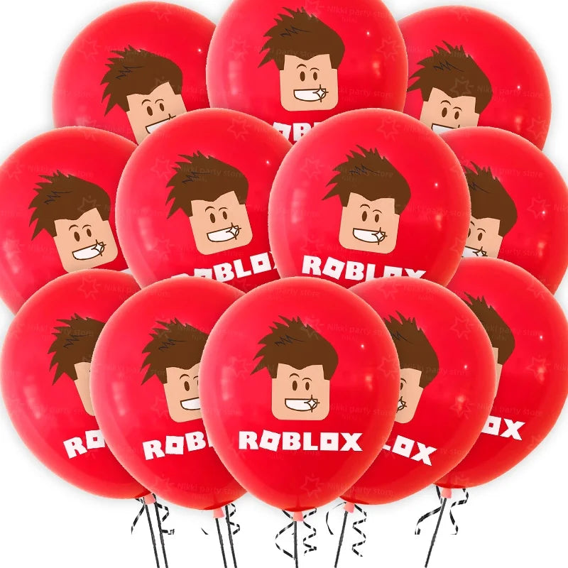 New Roblox Balloons Birthday Party Decoration Video Game 12inch Round Balloon Kids Happy Birthday Party Favors Gift Toys