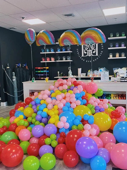50/100pcs Balloons Rainbow Round Matte Balloon 5inches Wedding Happy Birthday Holiday Unique DIY Decoration Supplies TMZ