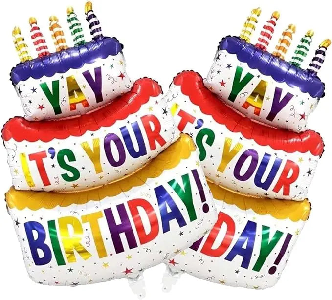 Happy Birthday Balloon Big 41" Foil Inflated Mylar Balloons for Birthday Party Supplies Baby Shower Decorations