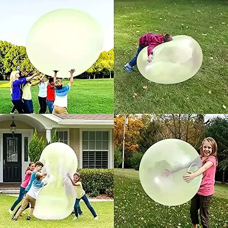 Fun Summer Transparent Inflatable Ball Balloon Kids Children Outdoor Toys Soft Air Water Filled Bubble Ball Party Game Gift