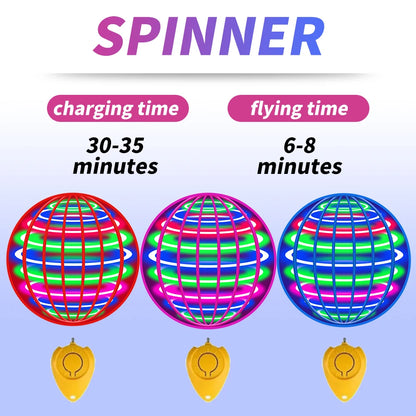 Fliegender Ball, automatischer Kreiselball, LED-blendende Lichter, schwebende Magie, Ventilator, UFO-Flugmaschine, Spielzeug, Geschenk, Spiel, Sportball