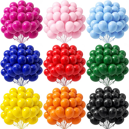 Hot Pink Balloons 12/10inch Baby Pink Latex Balloon Royal Blue Red Green Globos Baby Shower Birthday Party Christmas Decorations