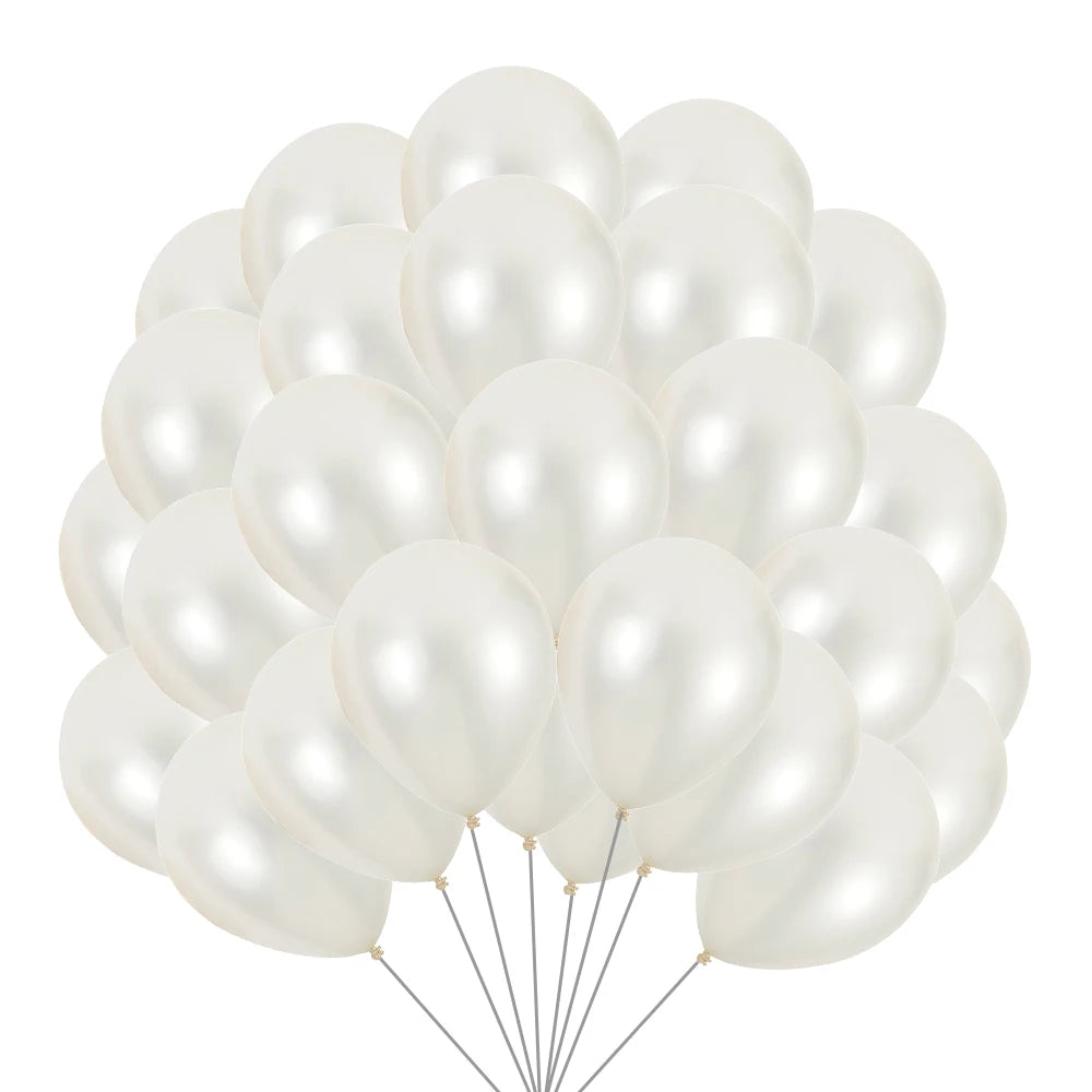 5/10/12inch Pearl Balloons Milk White Latex Balloons Birthday Wedding Decoration For Engagement Anniversary Bridal Shower Globos