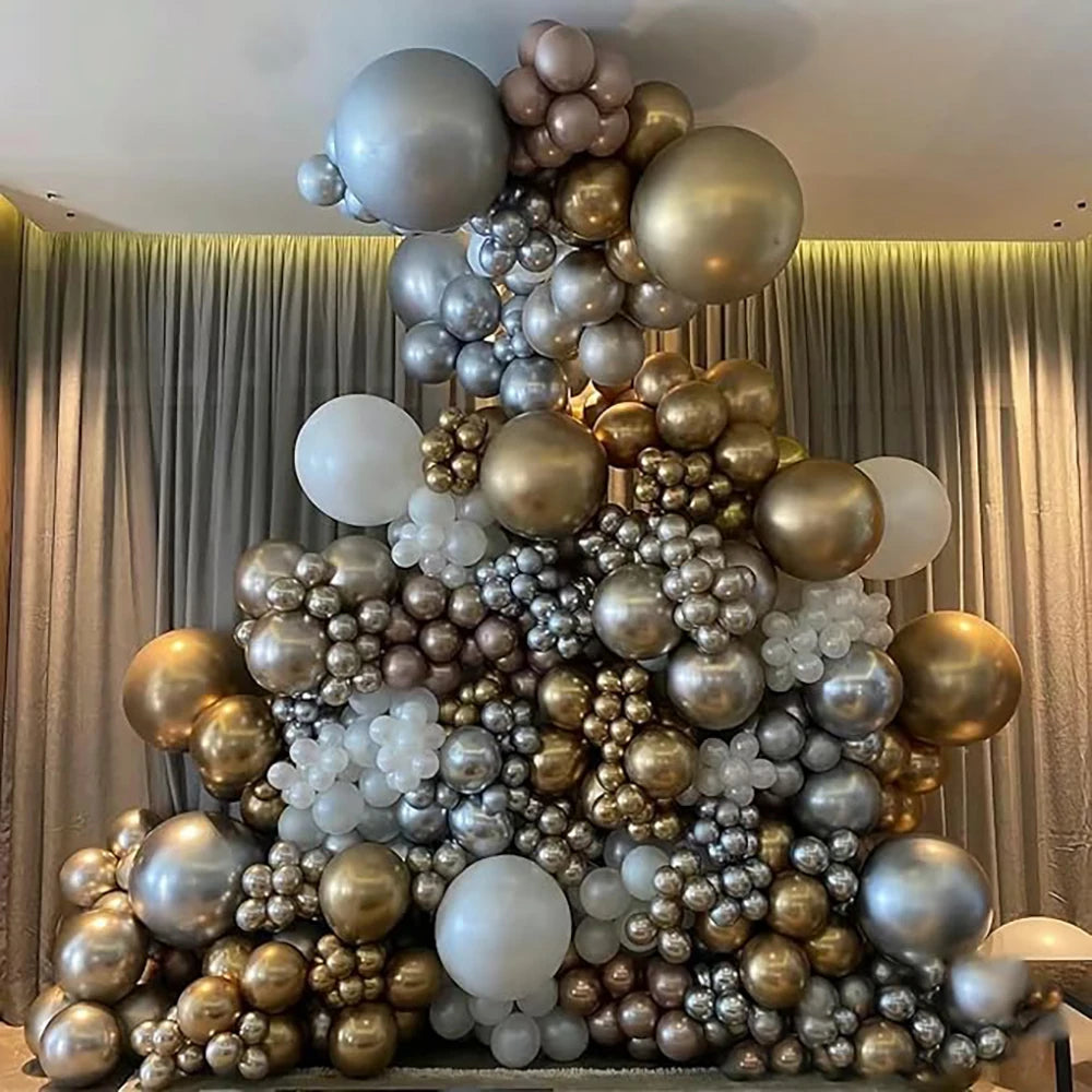 5/10/12inch Metallic Gold Purple Balloons Silver Champagne Gold Blue Ballon Birthday Party Baby Shower Wedding Decoration Globos
