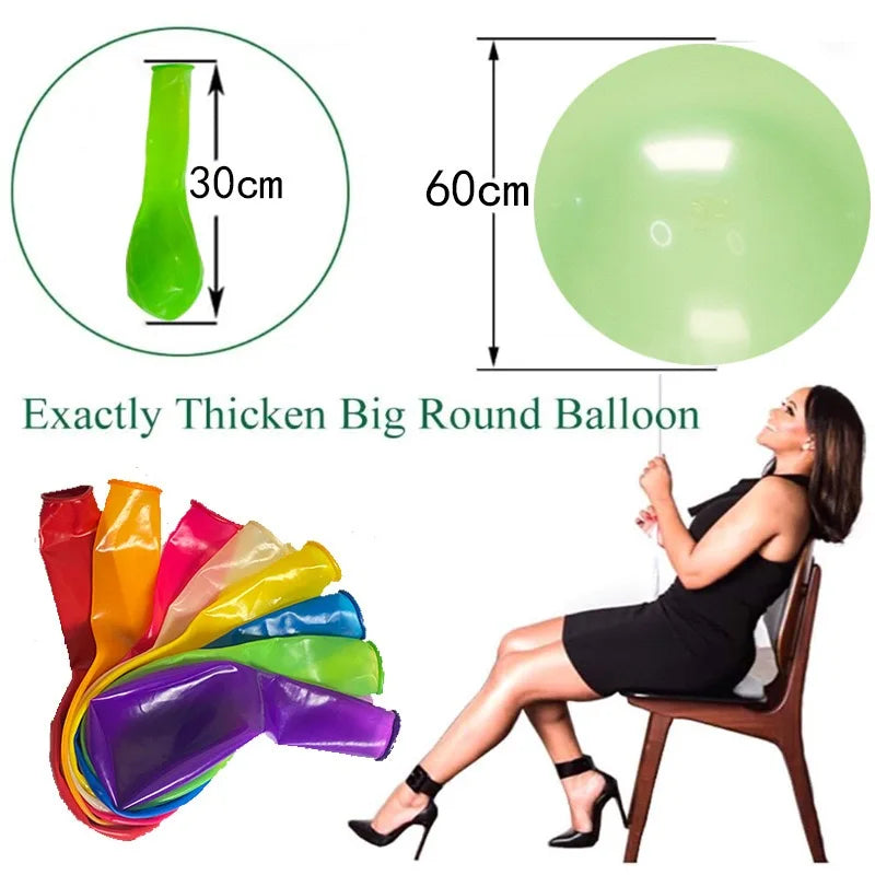Latex 60cm (24") Round 24 inch Balloon Good Quality Looner party,girls' birthday ,wedding decoration
