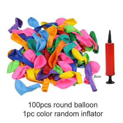50/100pcs Balloons Rainbow Round Matte Balloon 5inches Wedding Happy Birthday Holiday Unique DIY Decoration Supplies TMZ