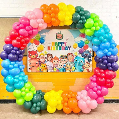 50/100pcs Balloons Rainbow Round Matte Balloon 5inches Wedding Happy Birthday Holiday Unique DIY Decoration Supplies TMZ