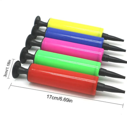 1PC Balloon Pump Balloon Inflator Hand Push Air Pump Wedding Birthday Party Kids Baby Shower Balloon Accessories Tools