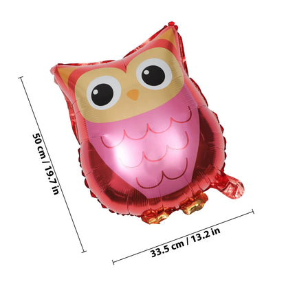 4pcs Cartoon Owl Balloons 18Inch Foil Balloon For Birthday Party Baby Shower Jungle Theme Decoration Forest Animal Party