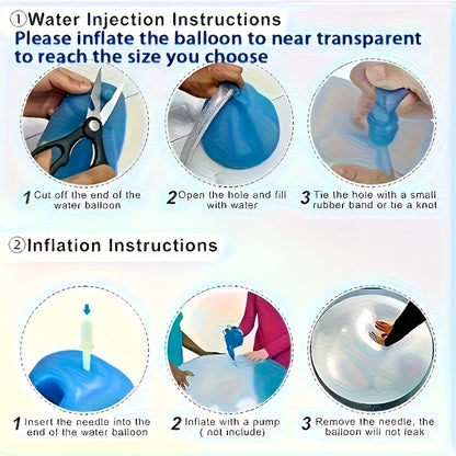 2026 Fun Summer Transparent Inflatable Ball Balloon Kids Children Outdoor Toys Soft Air Water Filled Bubble Ball Party Game Gift
