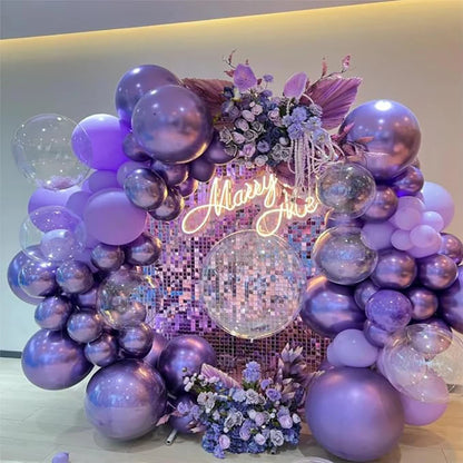 5/10/12inch Metallic Gold Purple Balloons Silver Champagne Gold Blue Ballon Birthday Party Baby Shower Wedding Decoration Globos