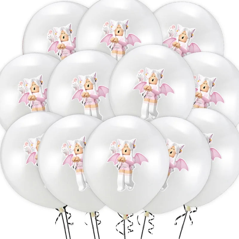 New Roblox Balloons Birthday Party Decoration Video Game 12inch Round Balloon Kids Happy Birthday Party Favors Gift Toys