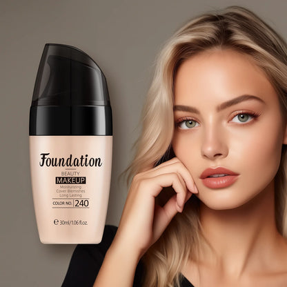 LAIKOU Long-Lasting Liquid Foundation Cream Waterproof Concealer Professional Matte Face Makeup Even Skin Tone Base Cosmetics
