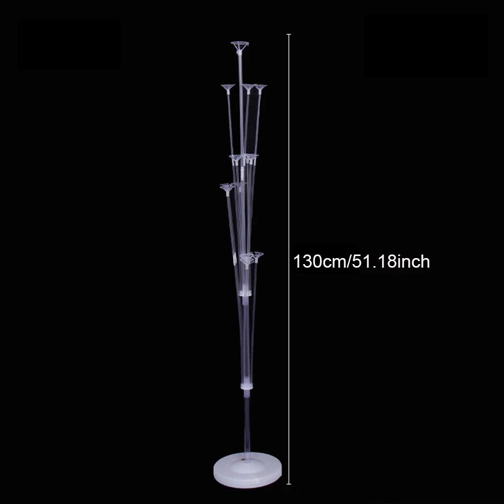 Runto 1set Birthday Balloon Stand Kit, Balloon Stand With Base And Pole For Wedding Birthday Party Decoration