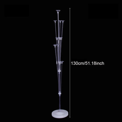 Runto 1set Birthday Balloon Stand Kit, Balloon Stand With Base And Pole For Wedding Birthday Party Decoration