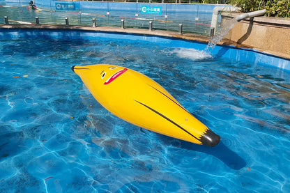 1.8-meter Inflatable Banana Summer Water Toy Swimming Pool Float Balloon Bar Atmosphere Props Happy Birthday Party Decoration