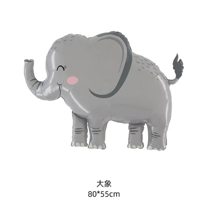 Cartoon Animal Balloons Party Decoration Toys Cartoon Aluminum Film Balloon Animal Balloon Happy Birthday Party Decor Kids Balon