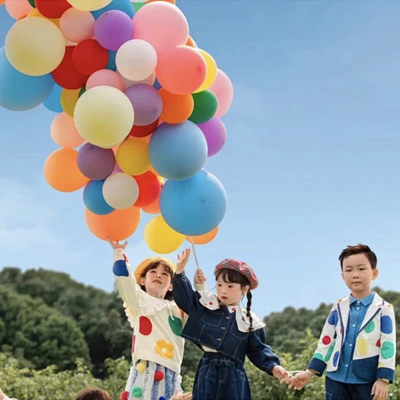 50/100pcs Balloons Rainbow Round Matte Balloon 5inches Wedding Happy Birthday Holiday Unique DIY Decoration Supplies TMZ