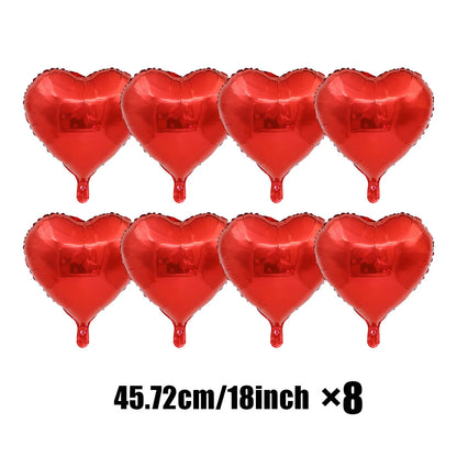 Valentine's Day party balloons used for Valentine's Day proposals, weddings, birthdays, romantic atmosphere decoration